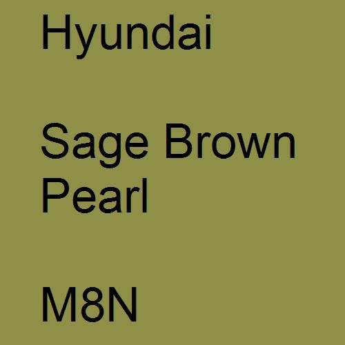 Hyundai, Sage Brown Pearl, M8N.